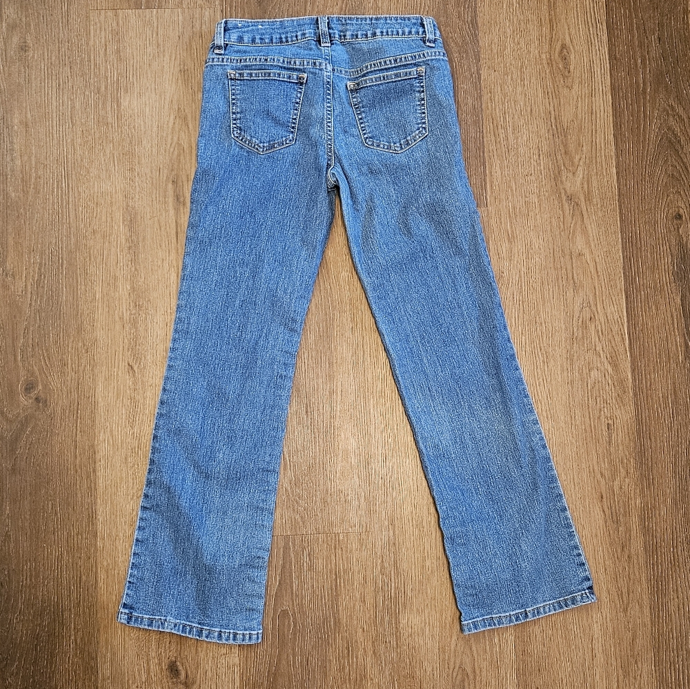 Girl's Size 10 Faded Glory Blue Jeans Medium Blue Color - Picture 3 of 11